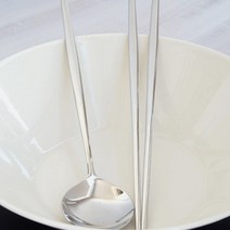 아벨라 유광실버 수저세트, 1세트, 숟가락 + 젓가락