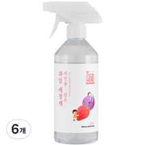 네이쳐러브메레 자연을담은 온가족 과일 야채 세정제, 480ml, 6개