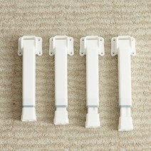 조은세상 PVC 접이식 키높이 상다리 4p, 화이트