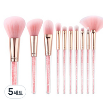 고쿠리 메이크업 브러쉬 세트, 핑크, 5세트