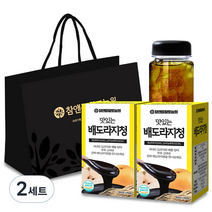 황토농원 맛있는 배도라지청 선물세트, 2세트, 배도라지청 250g x 2p + 보틀 1p + 쇼핑백