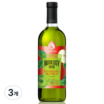 포모나 믹솔로지 펄피그린애플 시럽, 1000ml, 3개
