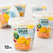 돌 식이섬유 플러스 후룻컵 망고구아바, 198g, 18개