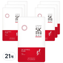 찬슬 5K 오트밀 플레인, 60g, 21개