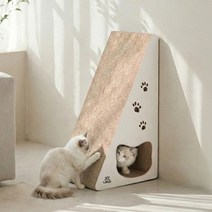 레토 고양이 숨숨집 하우스형 수직 스크래처