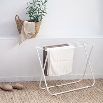 리빙해피 데일리 폴딩 건조대 L, 화이트, 1개
