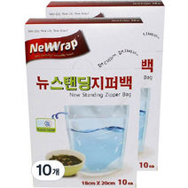 뉴랩 뉴스탠딩지퍼백, 10개