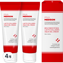 폴메디슨 락토콜라겐 저자극 아쿠아 수딩 젤크림, 4개, 155ml