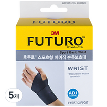 3M 후투로 스포츠형 베이직 손목보호대, 5개