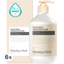나드 마일드 세라마이드 바디워시, 500ml, 6개