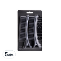 헤어맘 뿌리염색 섹션 핀셋 2p, 회색, 5세트