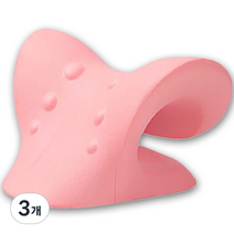 누싹 경추 스트레칭 넥스트레쳐, 핑크, 3개