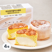 후앙 우유 생크림 카스테라 2개입, 120g, 4개