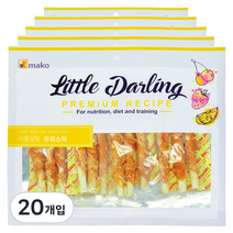 리틀달링 애견간식 사사미, 우유스틱, 20개입