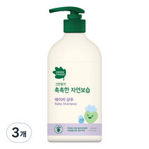 그린핑거 촉촉한 자연보습 베이비 샴푸, 500ml, 3개