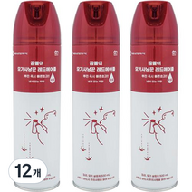 대웅생명과학 모기사냥꾼 레드에어졸 수성 무향 살충제, 500ml, 12개
