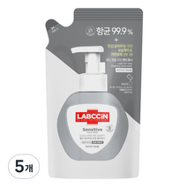 랩신 센서티브 핸드워시 리필, 450ml, 5개