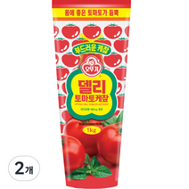 오뚜기 델리 부드러운 토마토 케챂, 1kg, 2개