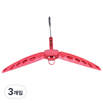 JNJ 서핑 웻슈트 잠수복 다이빙슈트 옷걸이, 레드, 3개입