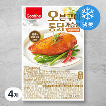 굽네 오븐구이 통닭가슴살 매콤바베큐 (냉동), 110g, 4개