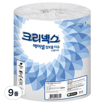 크리넥스 에어셀 1겹 점보롤 화장지 180m, 3롤, 3개