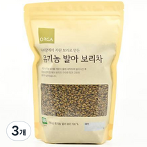 올가홀푸드 우리땅에서 자란 보리로 만든 유기농 발아 보리차, 500g, 1개입, 3개