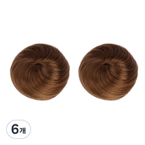올림머리 가발, 밝은갈색, 6개