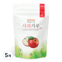 산마을 동결건조 사과 가루, 80g, 5개