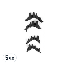 발가락링 실내용 대 + 외출용 소 프리미엄 블랙 BK-GOLD, 5세트