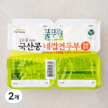 풀무원 국내산 콩네컵 연두부 칼슘함유, 360g, 2개