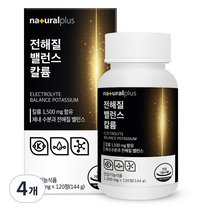 내츄럴플러스 전해질 밸런스 칼륨 120p, 144g, 4개