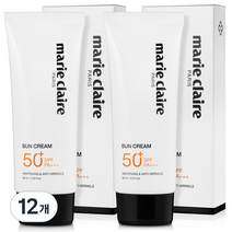 마리끌레르 선크림 SPF50+ PA+++, 12개, 60ml