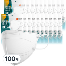 에버뉴크린 새부리형 황사방역마스크 대형 KF94, 5개입, 100개, 화이트