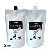 템플러스 스피드 7분 한방 오징어먹물 칼라 1제 500ml + 2제 500ml, 6N내츄럴브라운, 2세트