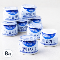 매일바이오 그릭요거트 달콤한플레인 4개입, 320g, 8개