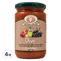 루스티켈라디아브루초 프리미엄 토마토 올리브 파스타 소스, 270g, 4개