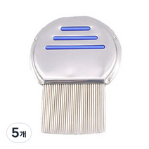 다매다매 스테인레스 참빗 고급형, 블루, 5개