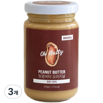 오넛티 땅콩버터 오리지널, 230g, 3개