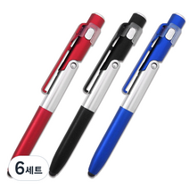 투영디자인 마이플러스 4멀티볼펜 0.38mm 3종세트, 혼합 색상, 6세트