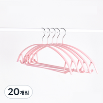 메종디망쉬 다용도 논슬립 파스텔 옷걸이, 핑크, 20개입