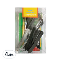 오매직라이프 툴 필기구10종 세트, 혼합색상, 4세트