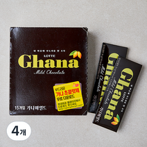 가나 마일드 초콜릿 15p, 34g, 60개