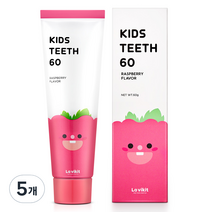 라비킷 키즈티스60 저불소 유아치약, 60g, 5개