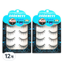 다크니스 속눈썹 케이마퀸 4p, 9호, 12개