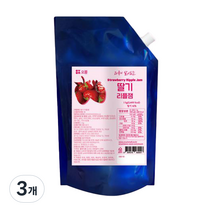 오붐 딸기 리플잼, 1kg, 3개