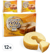 훈와리 카오루 바움쿠헨 플레인, 12개, 60g