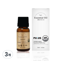 퓨어스 유기농 자스민오일, 10ml, 3개