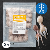 신선작 쭈꾸미 (냉동), 600g(8미), 3개