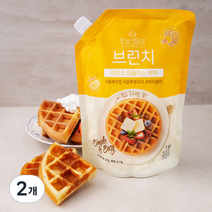 오늘의일상 브런치 라이스 와플믹스 버터, 1kg, 2개