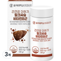 을지대학교 간건강 더하기 밀크씨슬 비타민B군 48g, 60정, 3개